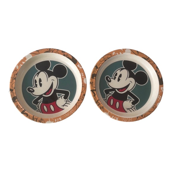 Disney Other - Disney 2 plate Set 8” Dishwasher Safe Mickey Dancing